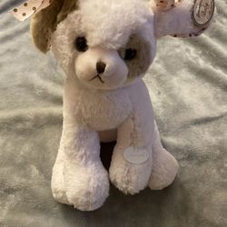 Bearington Bear Pink Brown Puppy Dog Plush 12" Wiggles Go To Sleep Lullaby w/Tag