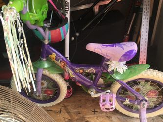 Tinkerbell bike with training wheels sales