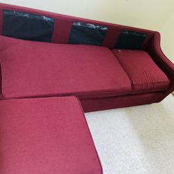 Red Sofa , Scarlett 101 $120OBO 