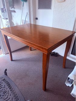 Wood table with extension