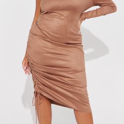 Suede Midi Dress ! Size 1X Available 