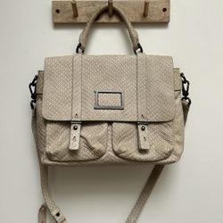 Marc Jacobs Snake Skin Beige Satchel Bag