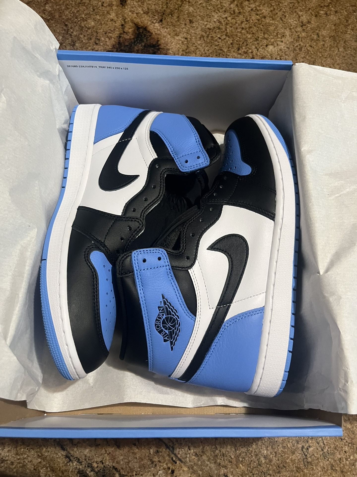 Jordan 1 Unc Toe 