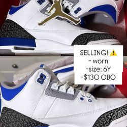 Air Jordan White/Racer Blue Black 