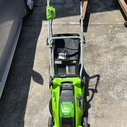 Green Works 16” Great Condition (Tool Only) $90 / Battery & Charger $35 -$125 Total