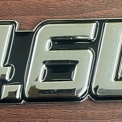 Aluminum Sticks On Polished Chrome Emblem 35mm-100