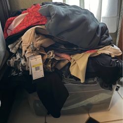 Bin Filled With Clothing