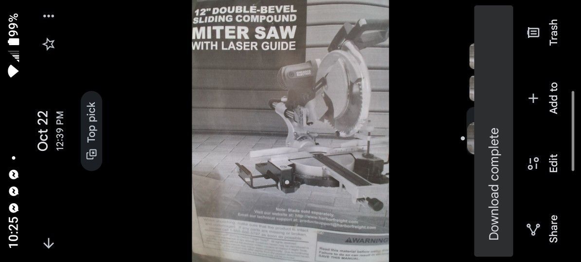 12" Dual  Miter Saw