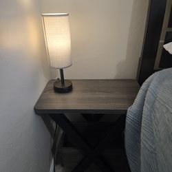 Two Nightstands with Dimmable lamps