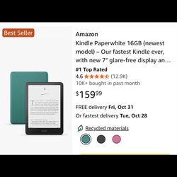 Kindle Paperwhite Generation 12 - 16 GB