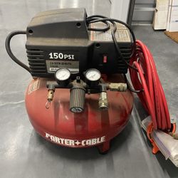 6 Gallon Air Compressor With Air Hose