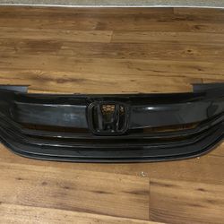  Genuine Honda Accord (2016-17)Front Upper Grille Sedan Full Wrapped Blacked Out 