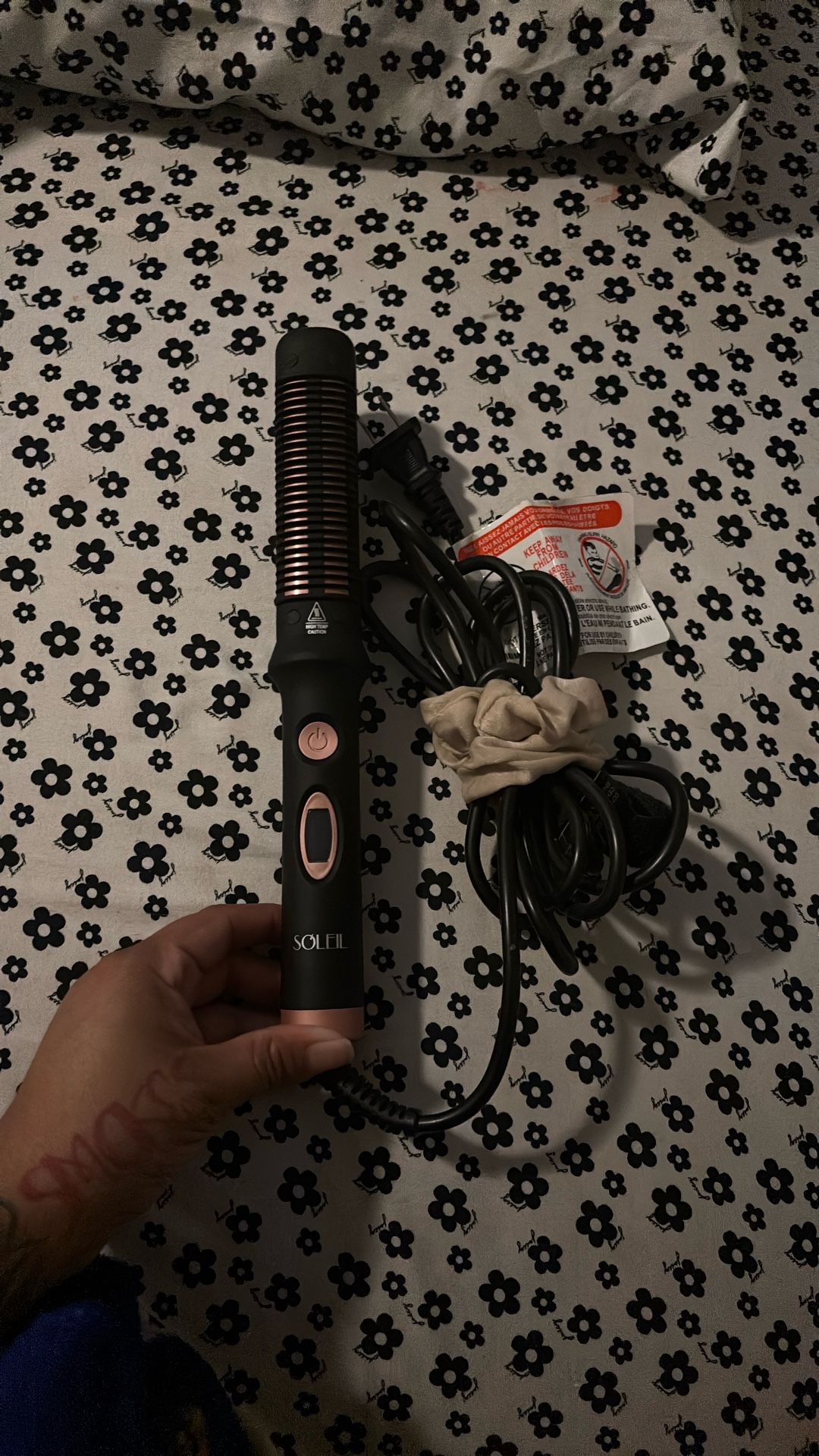 Hair Straightener Black Soleil Comb