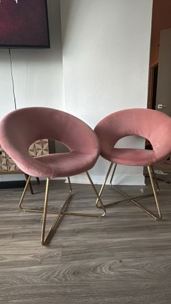 Retro pink chairs