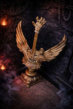 Heavy metal guitar sculpture