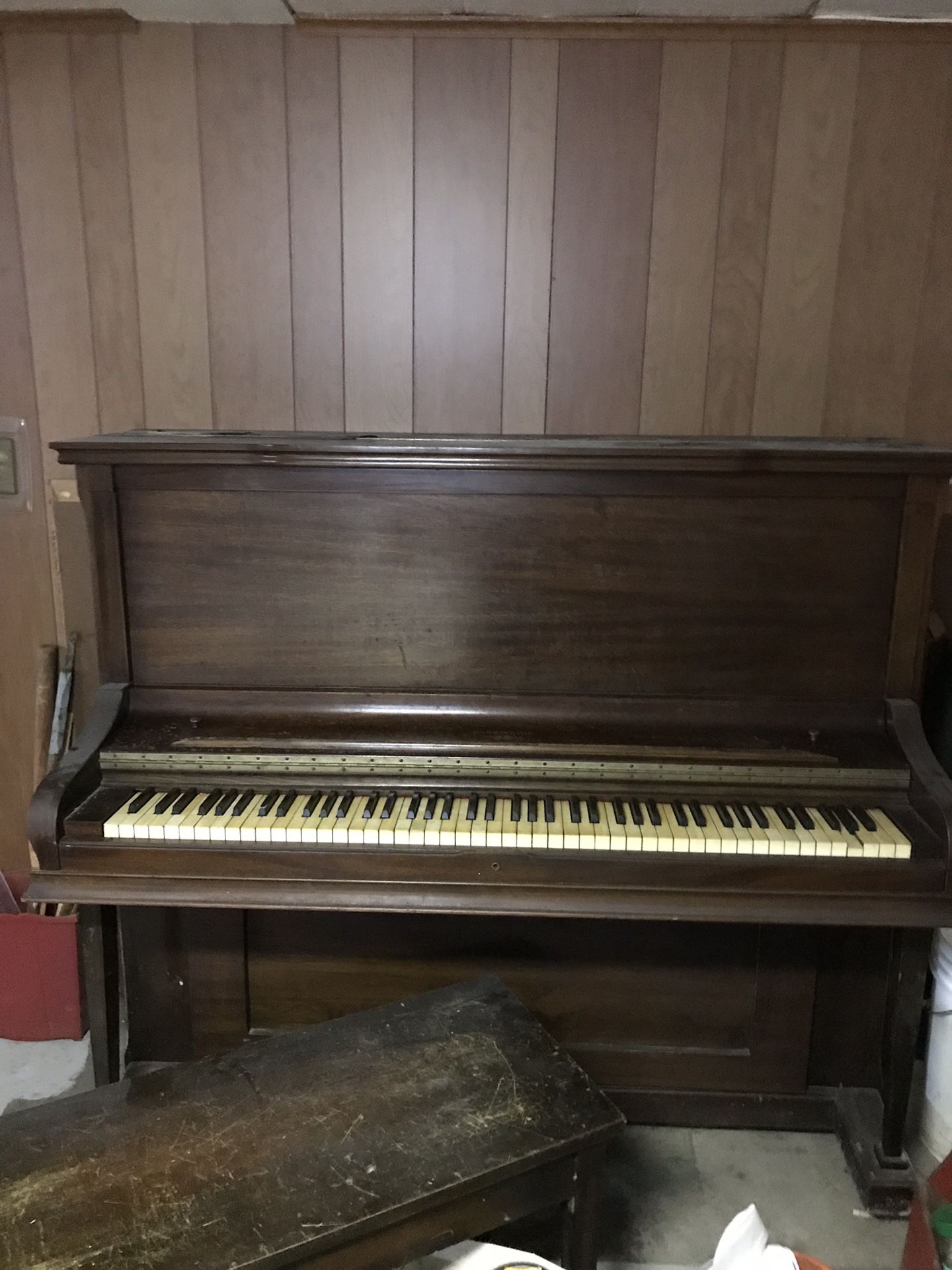 Piano , 1920 vintage $200 , you have to carry out from basement