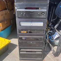 Home Theater Stereo Stack Rack Sony Escient