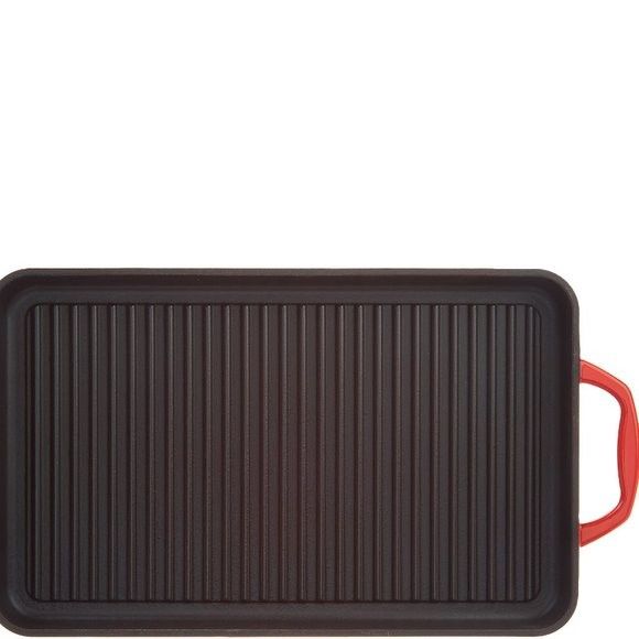 Cook's Essentials Cast-Iron Rectangular Grill Pan