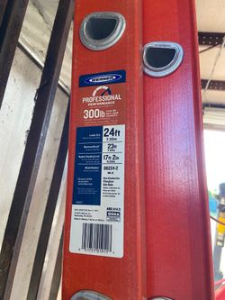 Werner 24ft extension ladder new