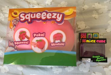 Squeezy peach + NEEDOH nice cube brand new, needoh  - squeeezy - squeeze
