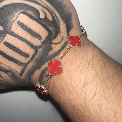 14k Gold Clover VCA Bracelet