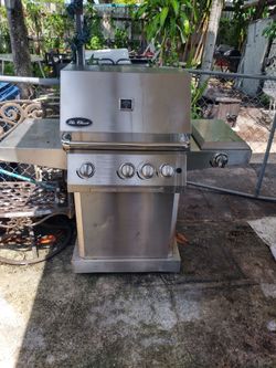 Stainless steel barbecue grill