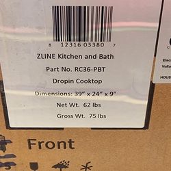 ZLINE KITCHEN Stovetop 36-in 6 Burners Black Gas Cooktop