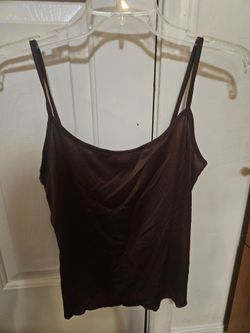 Dark Brown XSmall Tank Top Vintage