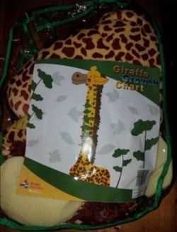 Plush giraffe growth chart