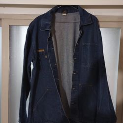 SALE PENDING: Vintage Prison Blues Jean Jacket (Medium)