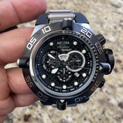 Invicta Subaqua Noma IV Black Dial Chronograph Stainless Steel Men's Watch 6564