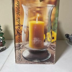 Elegant Glass Hurricane Vase