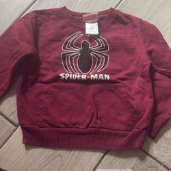 Spiderman Sweater Size 3T