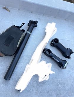 Road Bikes Bike Fixed Gear Fixies Stem Stems Seatpost Mtb Seat Post Parts 