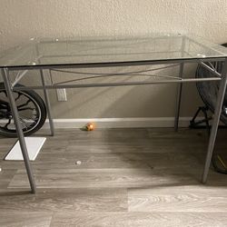 Glass Table And Two Chairs
