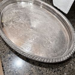 Beautiful Silver Plated Tray
