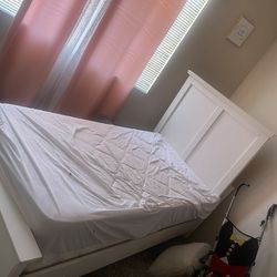 Full Size Bed With Mattress And Frame , Two Dressers