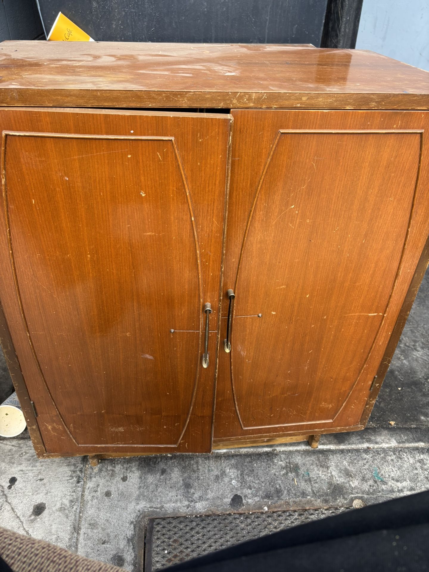 Antique two shelf cabinet