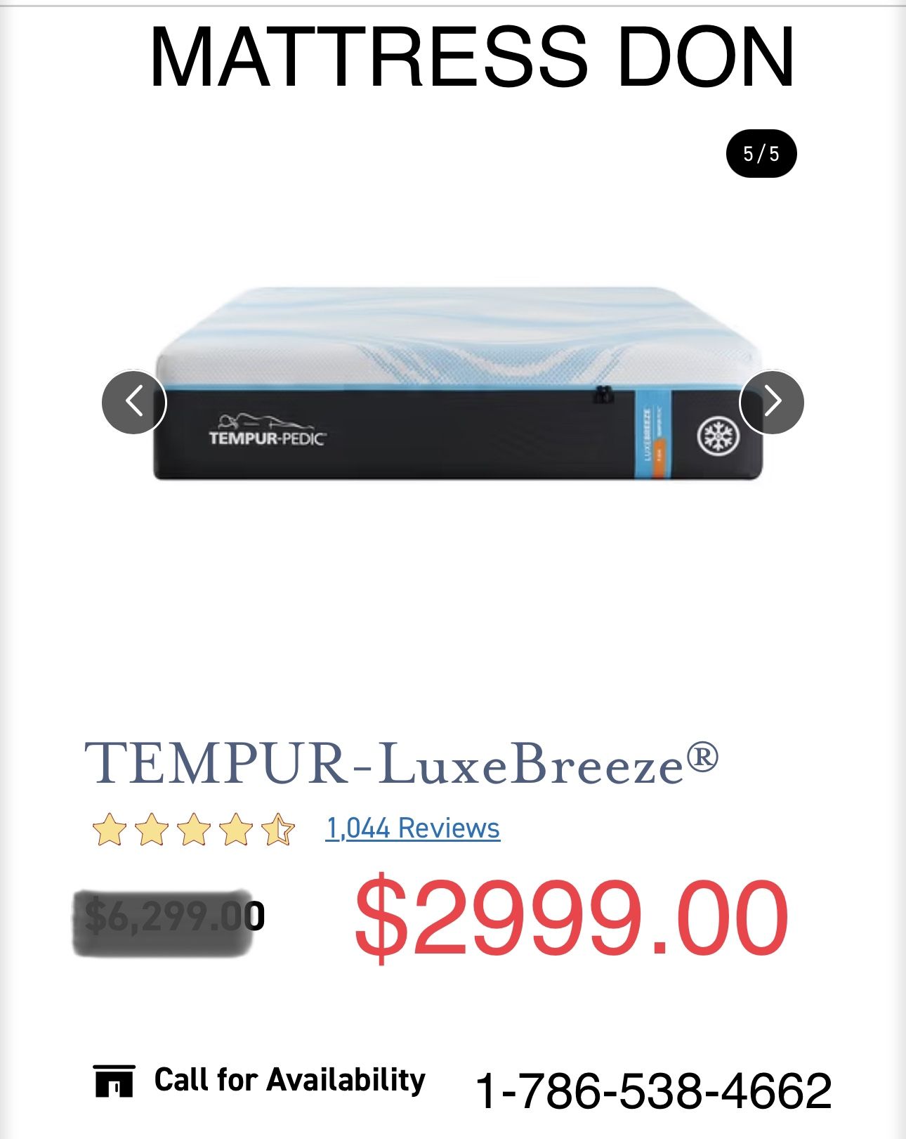 King Queen Size Tempurpedic ProAdapt, ProBreeze, LuxeBreeze Mattress Pro Breeze /Luxe Adapt /Pro Adapt /Adapt /cloud /Tempur pedic contour Supreme