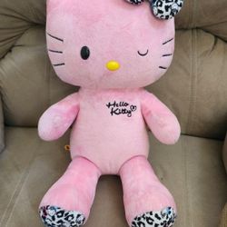 Build A Bear Hello Kitty With Leopard Print Paws Plush Toy