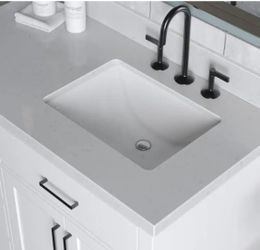Carrara White Quartz Vanity Top