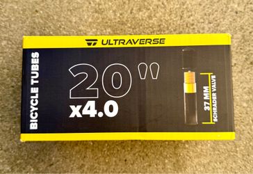 New ULTRAVERSE 20 inch 4.0 Wide Inner Tubes Schrader Valve (2 Piece)