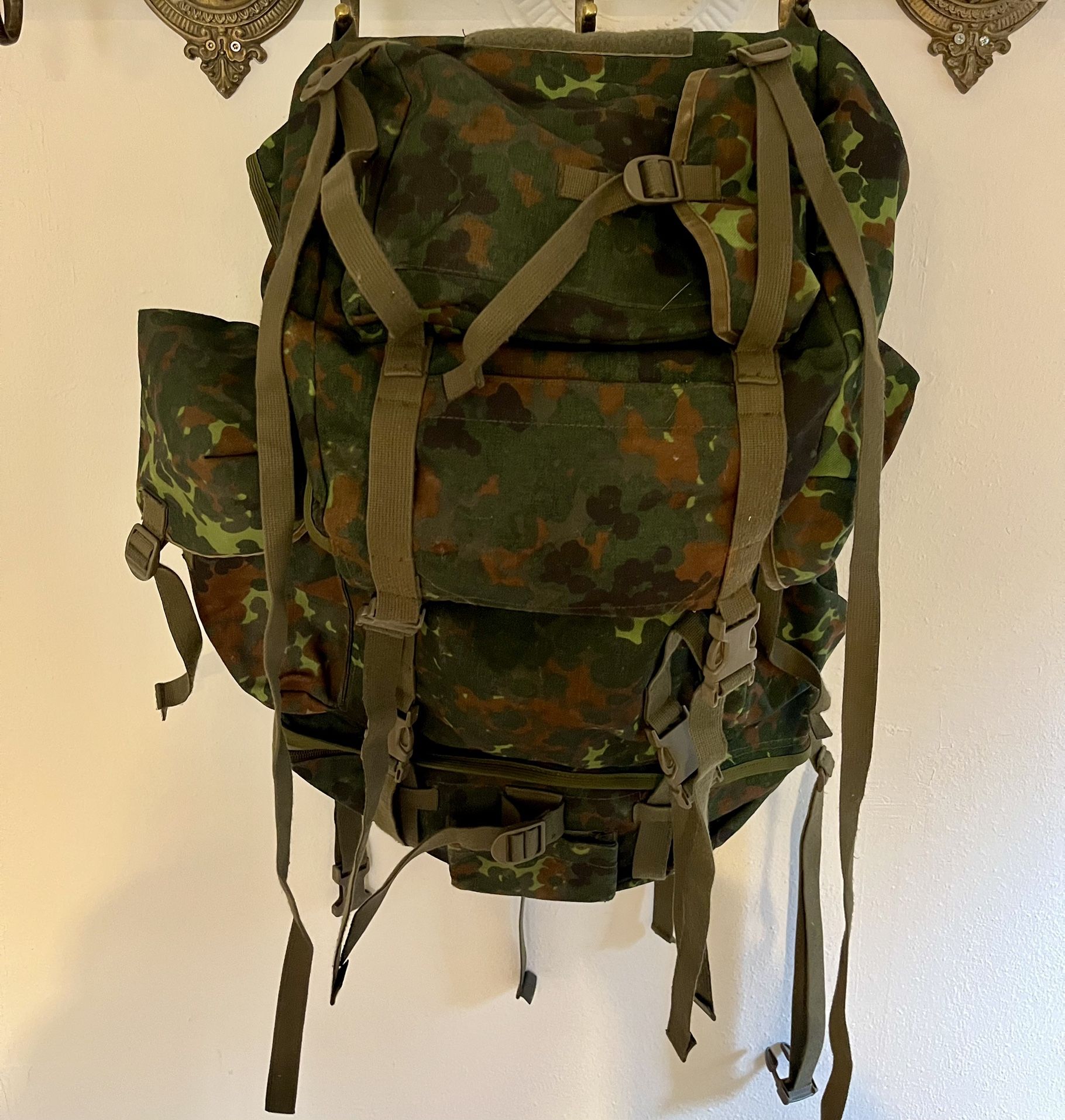 Vintage German Army Backpack 