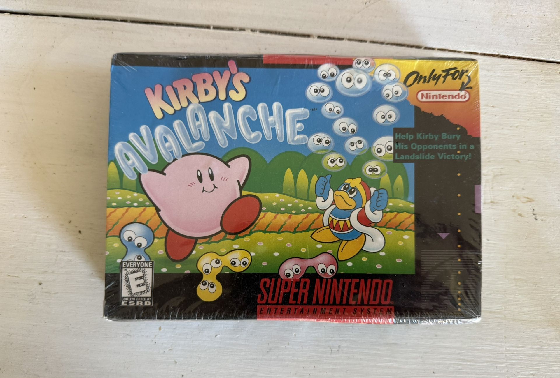 Kirby's Avalanche Super Nintendo Entertainment System New Factory Sealed SNES pickup Inman SC or ship