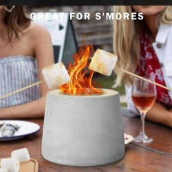 New Tabletop Fire Pit Mini Concrete Indoor Outdoor