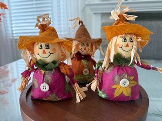 Fall scarecrow set of 3