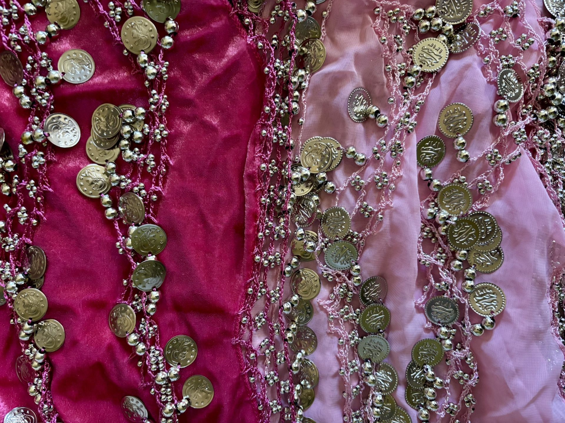 Belly Dancing Outfit with Two Coins Belt Belly Dance Costume/ Halloween