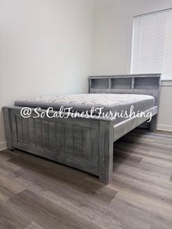Grey Full Bed And Mattress