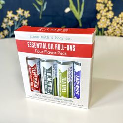 BRAND NEW | Rinse Bath & Body Co. 4-Pk. Essential Oil Roll-Ons