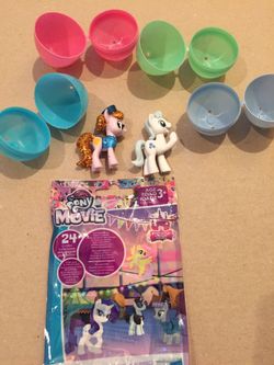 My little pony Filled plastic Easter eggs.